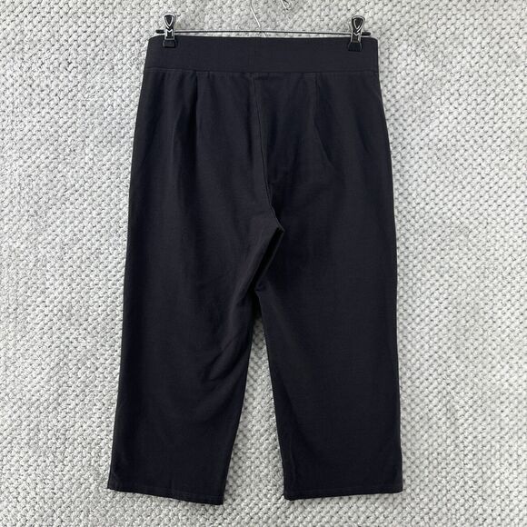 Eileen Fisher Pants Women PP 2P-4P Gray Pull On Capri Mid Rise Stretchy Elastic - Picture 3 of 10